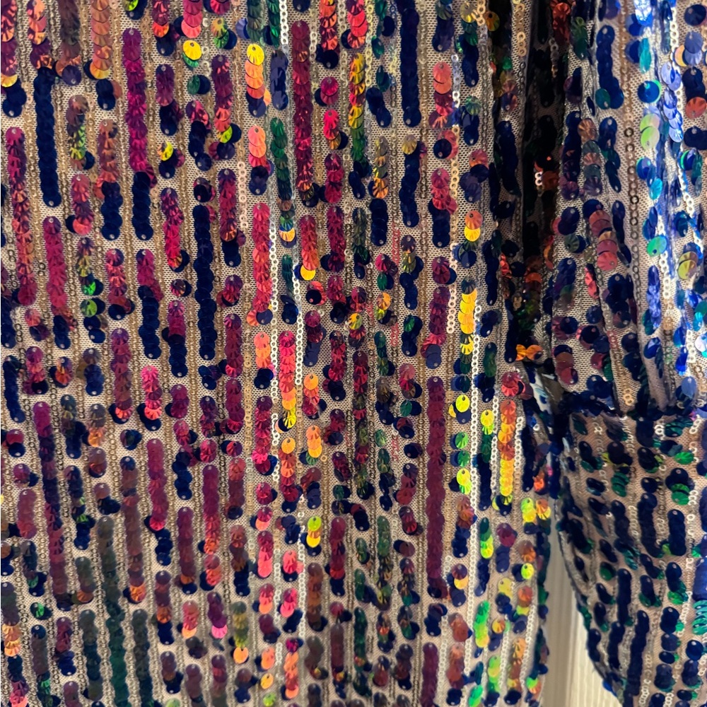 VENUS Iridescent Sequins Mini Dress - Picture 8 of 8